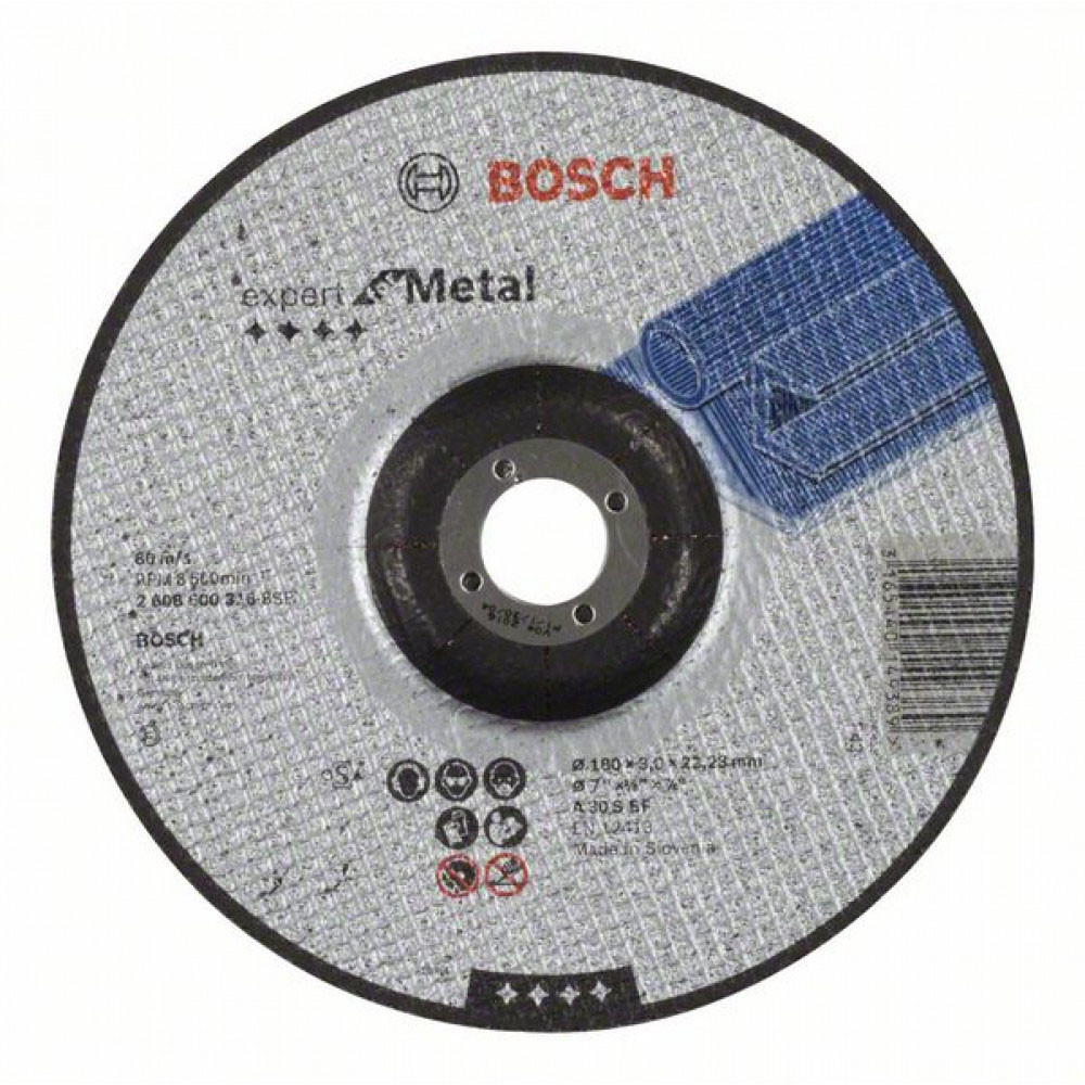 Круг отрезной по металлу 180х3,0 BOSCH арт. 2608600316