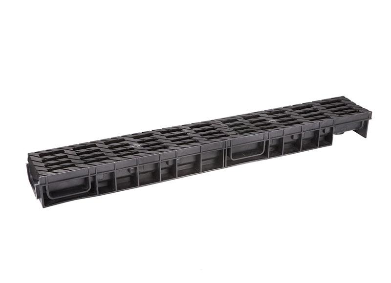 Лоток водоотводный Ecoteck MEDIUM 100.65 h85 с решеткой пластиковой, кл.В125
