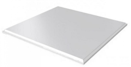 Белый матовый алюминий (Кассетный потолок на видимой системе) без каркаса