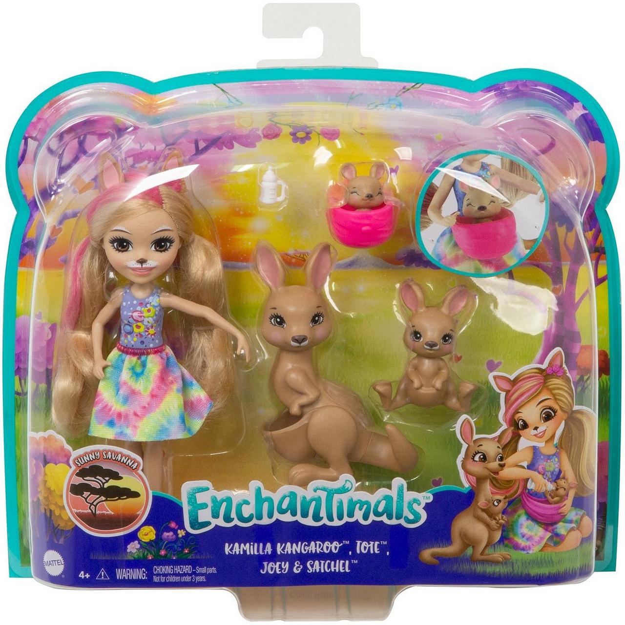 Энчантималс Кукла Камилла Кенгуру и три питомца Kamilla Kangaroo Enchantimals