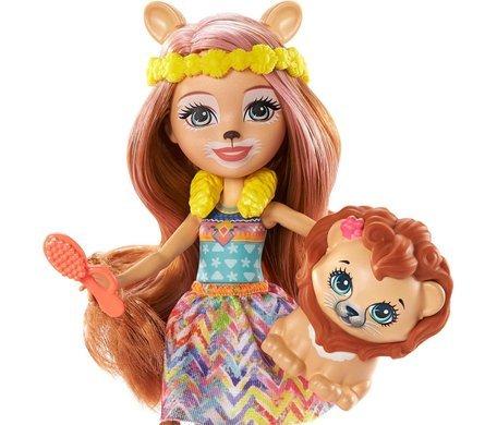 Энчантималс Кукла Лейси набор с куклой-львом Стильный салон Enchantimals Lacey & Manesy