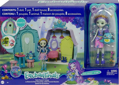 Энчантималс Домик-коттедж Пэттер Павлины и ее питомца Enchantimals