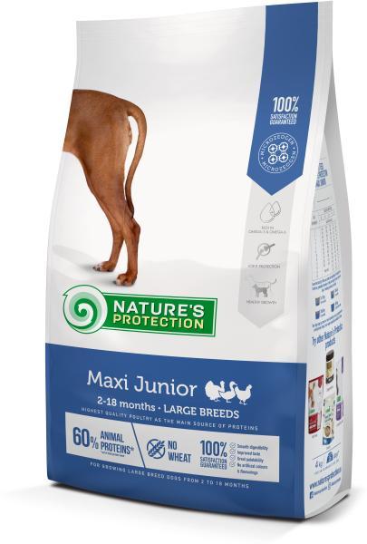 Корм Nature's Protection Maxi Junior для щенков крупных пород 4 кг