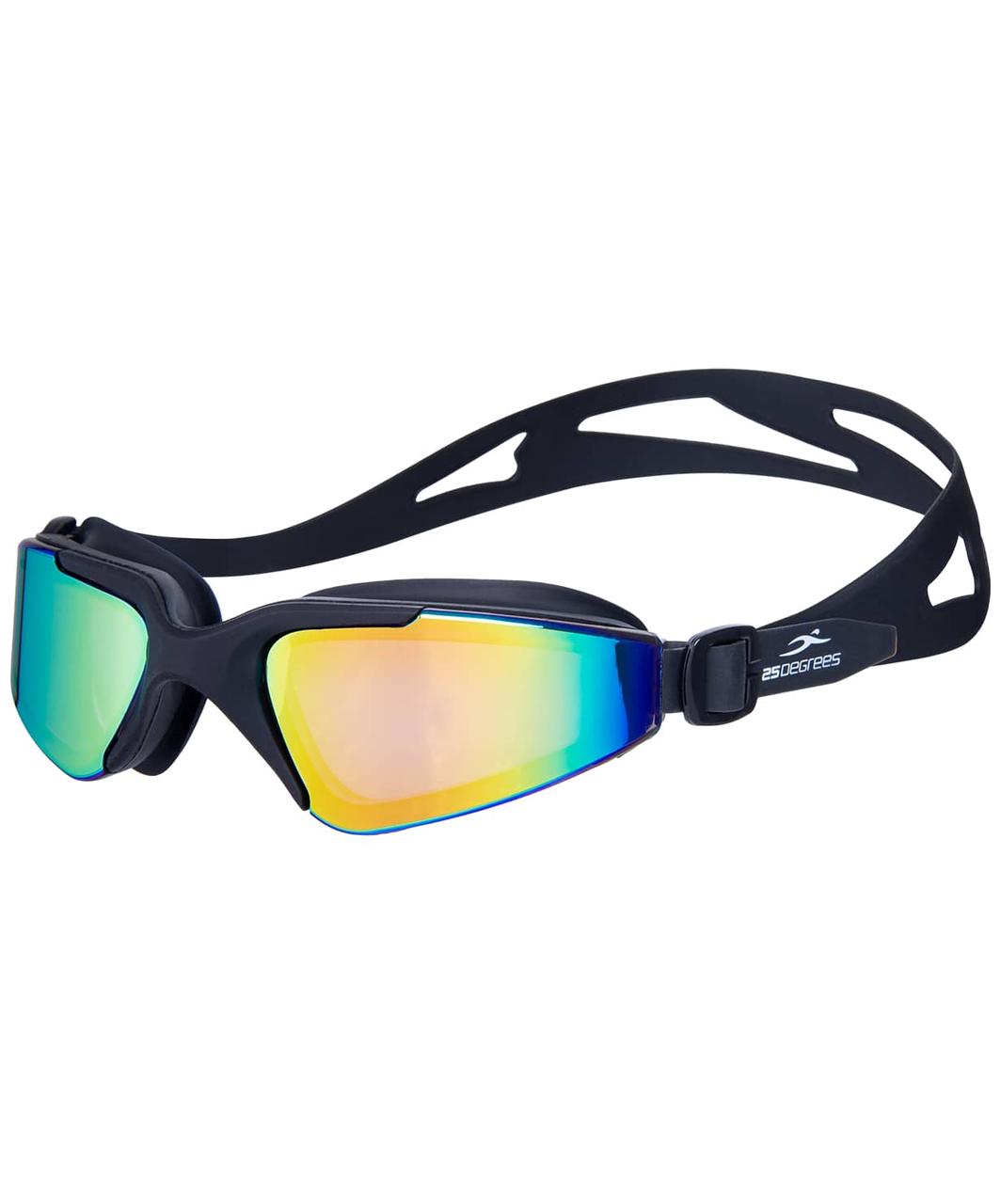 Очки для плавания Prisma Mirrored Black, подростковые 25Degrees
