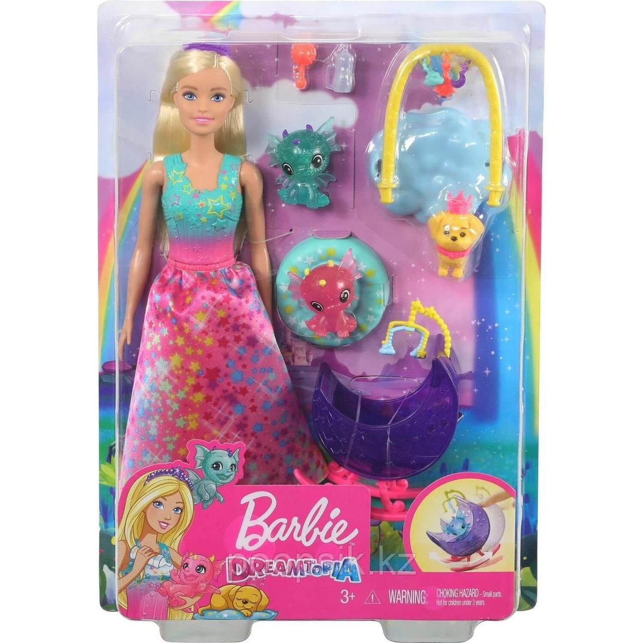 Barbie Dreamtopia Заботливая принцесса Барби Детский сад для драконов GJK51 - фото 3 - id-p90782981