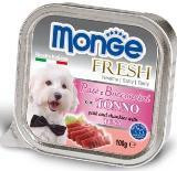 Monge Fresh 100г с Тунцом паштет для собак Pate with Chunkies Tuna