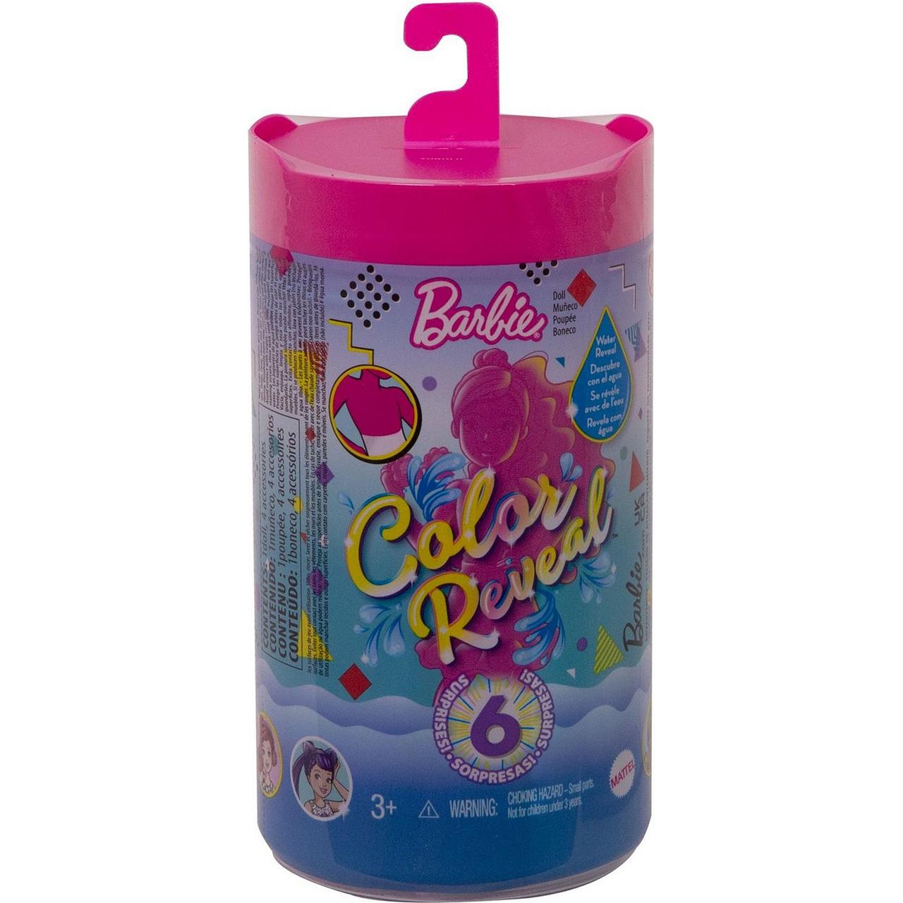 Barbie "Цветное перевоплощение" Кукла-сюрприз Челси Волна 2, Color Reveal