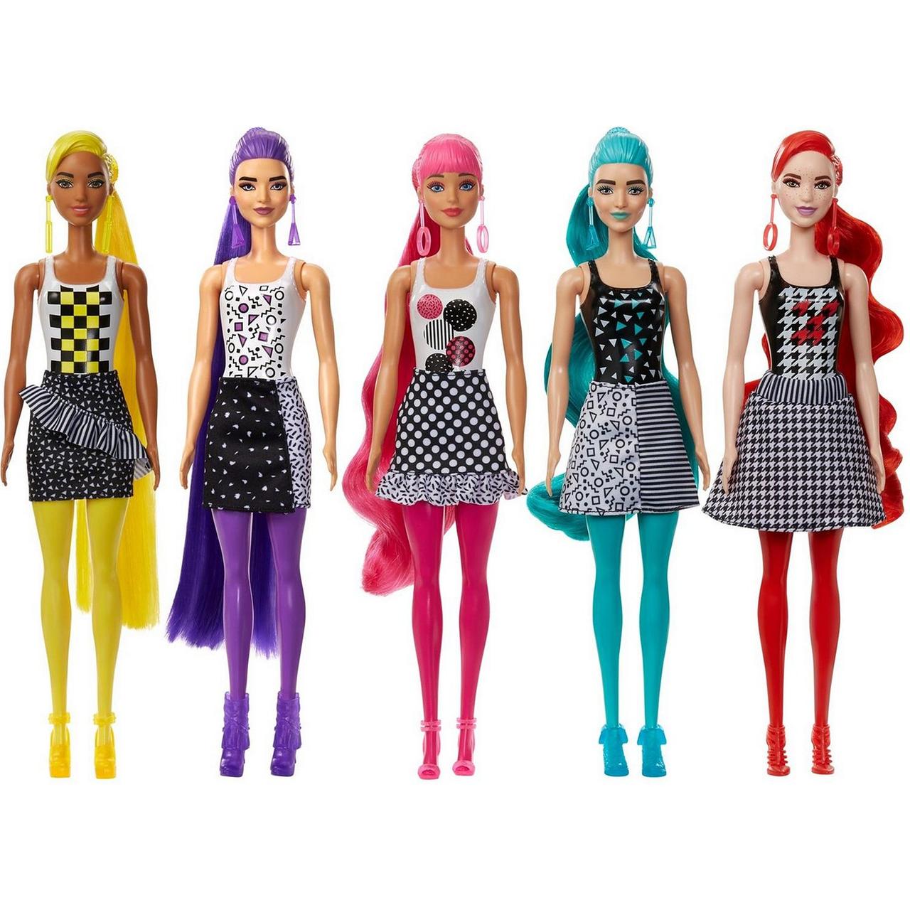 Barbie "Цветное перевоплощение" Кукла-сюрприз Барби 2 волна, Color Reveal - фото 8 - id-p90754389