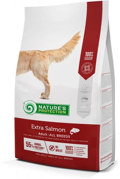 Корм Nature's Protection Extra Salmon Adult All breed рыба 12 кг