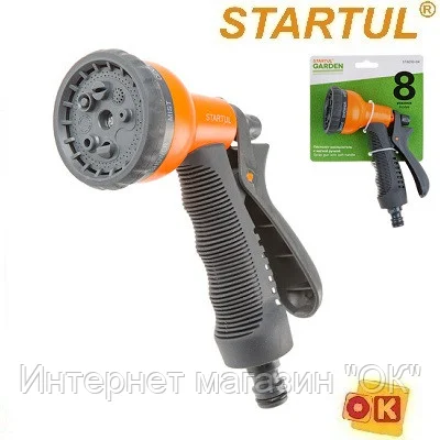 Пистолет-распылитель 8-режимов с мягкой ручкой STARTUL GARDEN (ST6010-04), фото 2