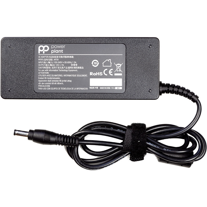 Блок питания для камер видеонаболюдения (зарядное устройство) PowerPlant 220V, 12V 84W 7A (5.5*2.1)