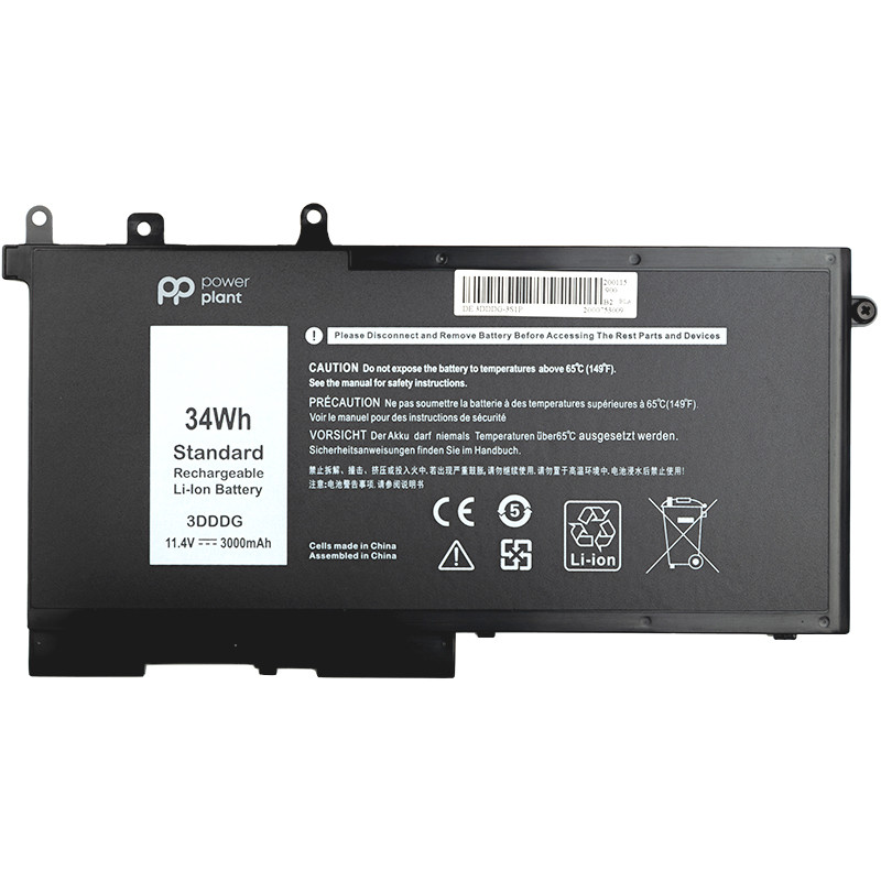 Аккумулятор PowerPlant для ноутбуков DELL Latitude E5580 (3DDDG) 11.4V 3000mAh