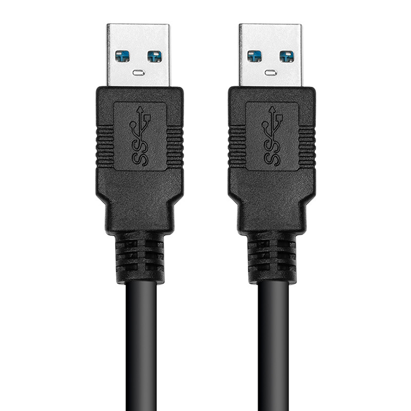 Кабель PowerPlant USB 3.0 AM – AM, 1.5м, черный