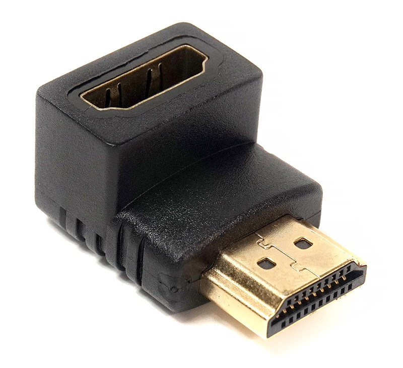 Переходник PowerPlant HDMI AF - HDMI AM, нижний угол - фото 1 - id-p90793895