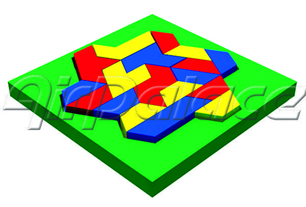 Ромбоид - мягкая детская головоломка 1,6*1,6*0,1 м - фото 1 - id-p90795637