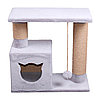 Когтеточка - лежанка домик с колонной 7 Котиков