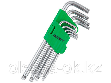 Набор ключей Torx T10-T50 9шт удлиненных ВОЛАТ 11020-09, фото 2
