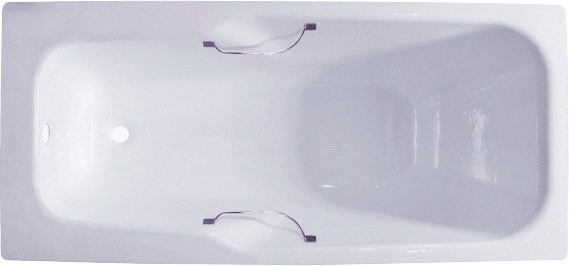 Ванна чугунная Универсал 1500*700 мм НЕГА-У с ручками (НЕГА-1500Р), фото 1