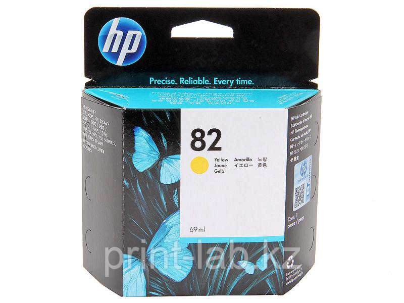 Картридж HP C4913A Yellow Ink Cartridge №82 for DesignJet 500/800, 69 ml