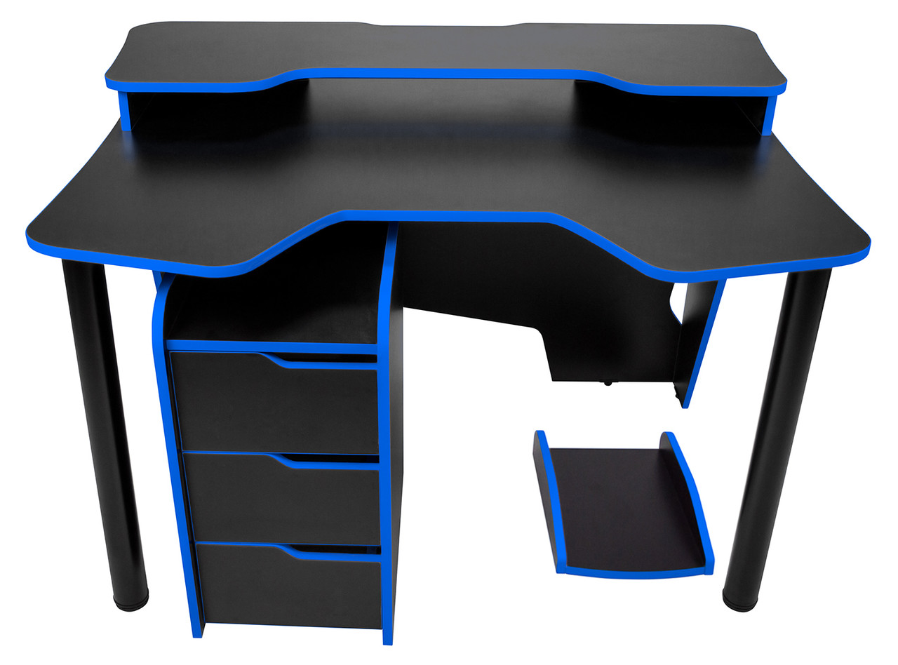 Стол DreamDesk ARENA-BLACK/BLUE - фото 2 - id-p82881663