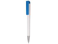 Ручка шариковая Белая с синим