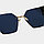 Солнцезащитные очки с черными стеклами с широкой черной дужкой UV 400 2203, фото 6