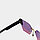 Солнцезащитные очки с фиолетово розовыми стеклами с широкой черной дужкой UV 400 2203, фото 5