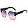Солнцезащитные очки с фиолетово розовыми стеклами с широкой черной дужкой UV 400 2203, фото 4