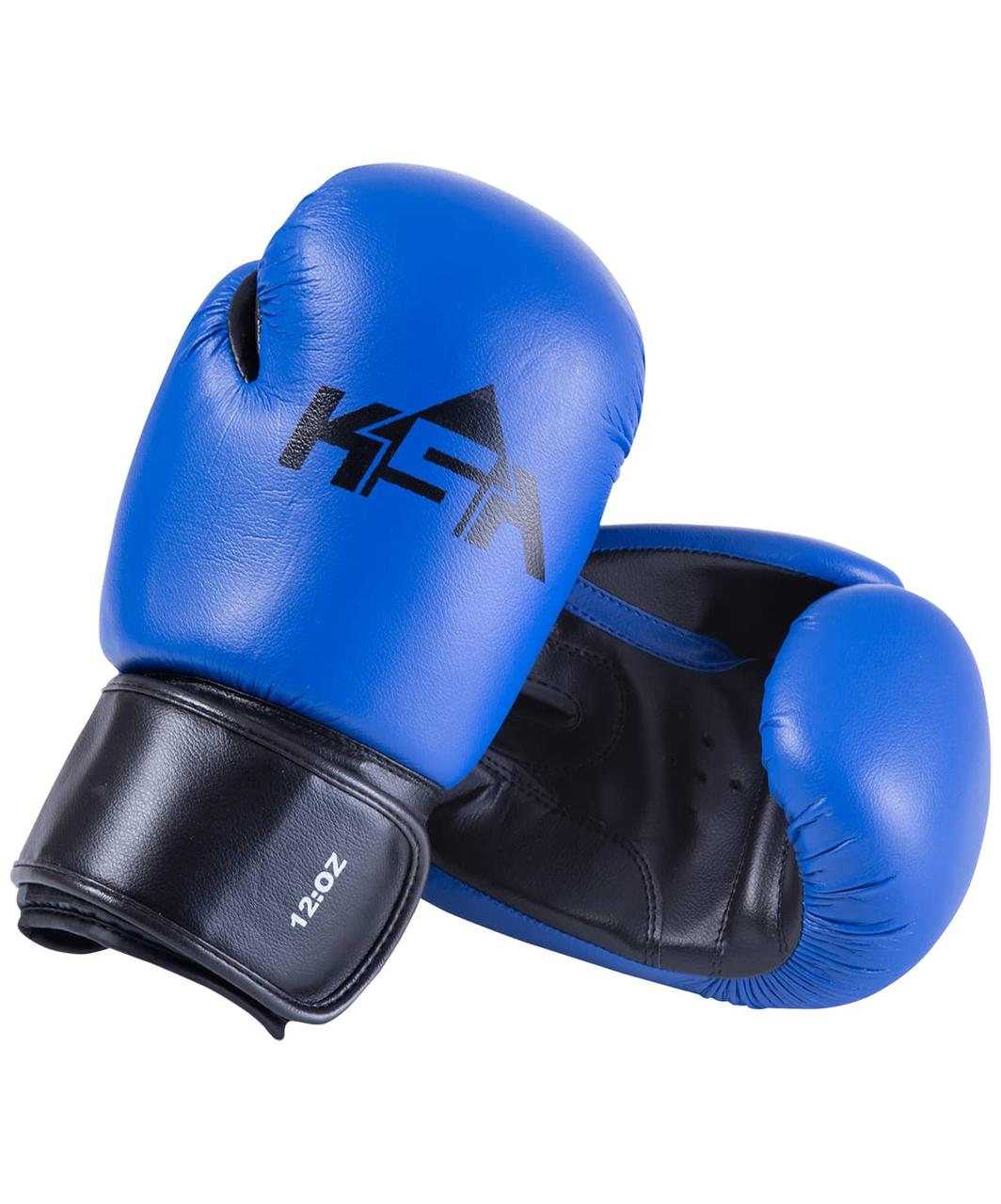 Перчатки боксерские Spider Blue, к/з, 14 oz KSA
