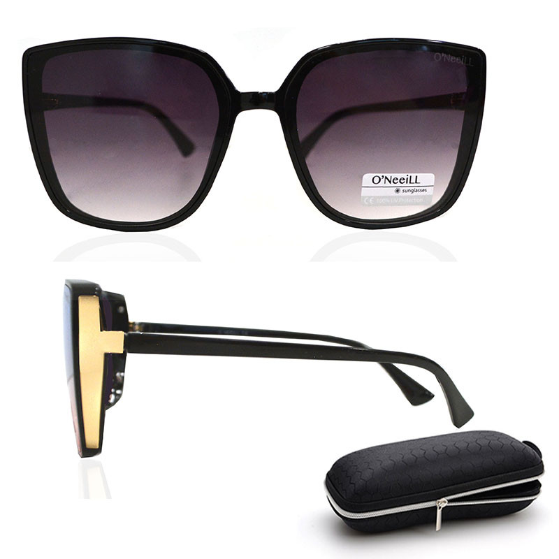 Солнцезащитные очки с черными стеклами UV 400 O'NeeiLL D9105 черные - фото 1 - id-p90790706