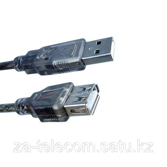 Удлинитель, Monster Cable, AM-AF1.5m, USB AM-AF 1.5 м., Hi-Speed USB 2.0, Ферритовые кольца защиты, Чёрный
