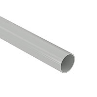 Труба ПВХ жёсткая гладкая Ø16мм, лёгкая, 3м, цвет серый