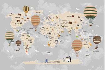 Фотообои карты мира