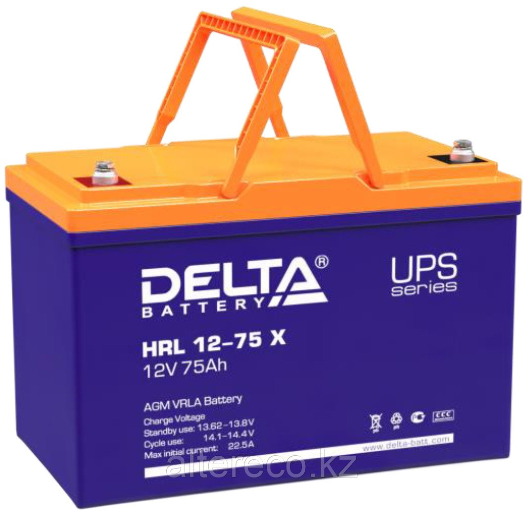 Аккумулятор Delta HRL 12-75 X (12В, 75Ач) - фото 1 - id-p90825552
