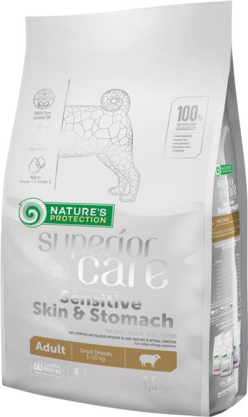 Корм Nature's Protection Superior Care Sensitive Skin&Stomach Lamb Adult Small Breeds для мелких пород ягненок