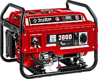 ЗУБР 2.8 кВт, с электростартером, бензиновый генератор СБ-2800Е Мастер