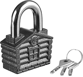 Замок навесной ЧАЗ ВС2-34. 76,5×107,5×34 мм (длина×высота×толщина) (домик) Россия,