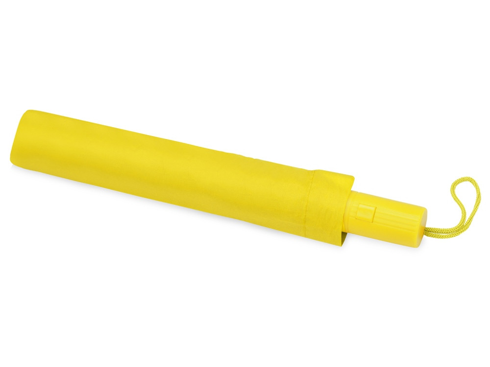 Зонт складной Tulsa, полуавтоматический, 2 сложения, с чехлом, желтый - фото 4 - id-p90865908