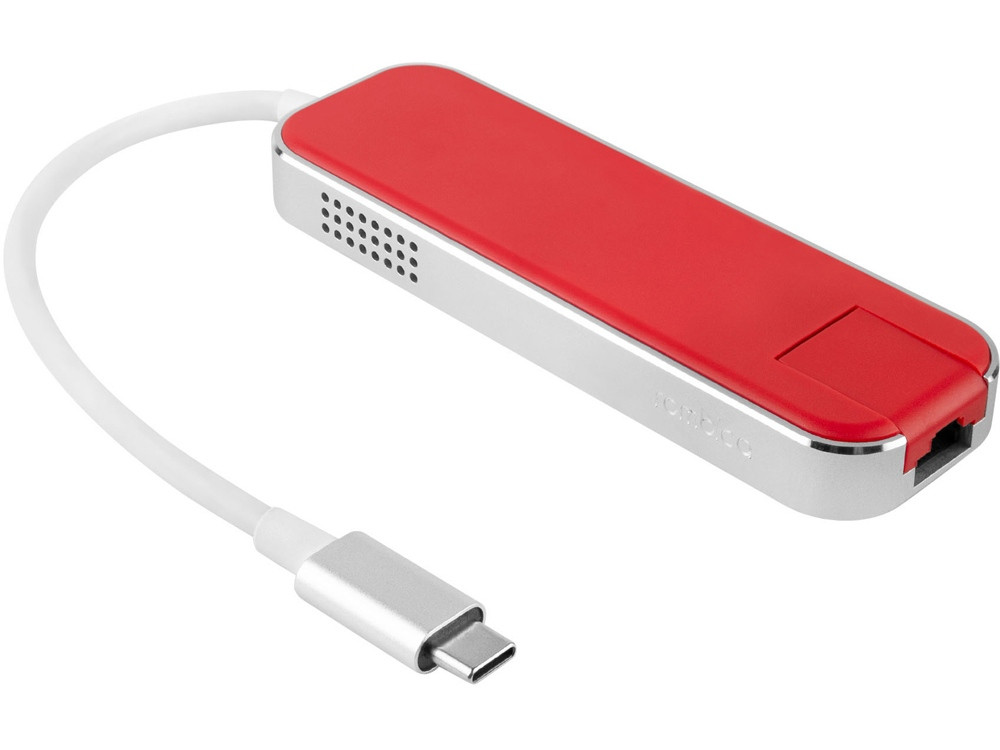 Хаб USB Rombica Type-C Chronos Red - фото 3 - id-p90870044