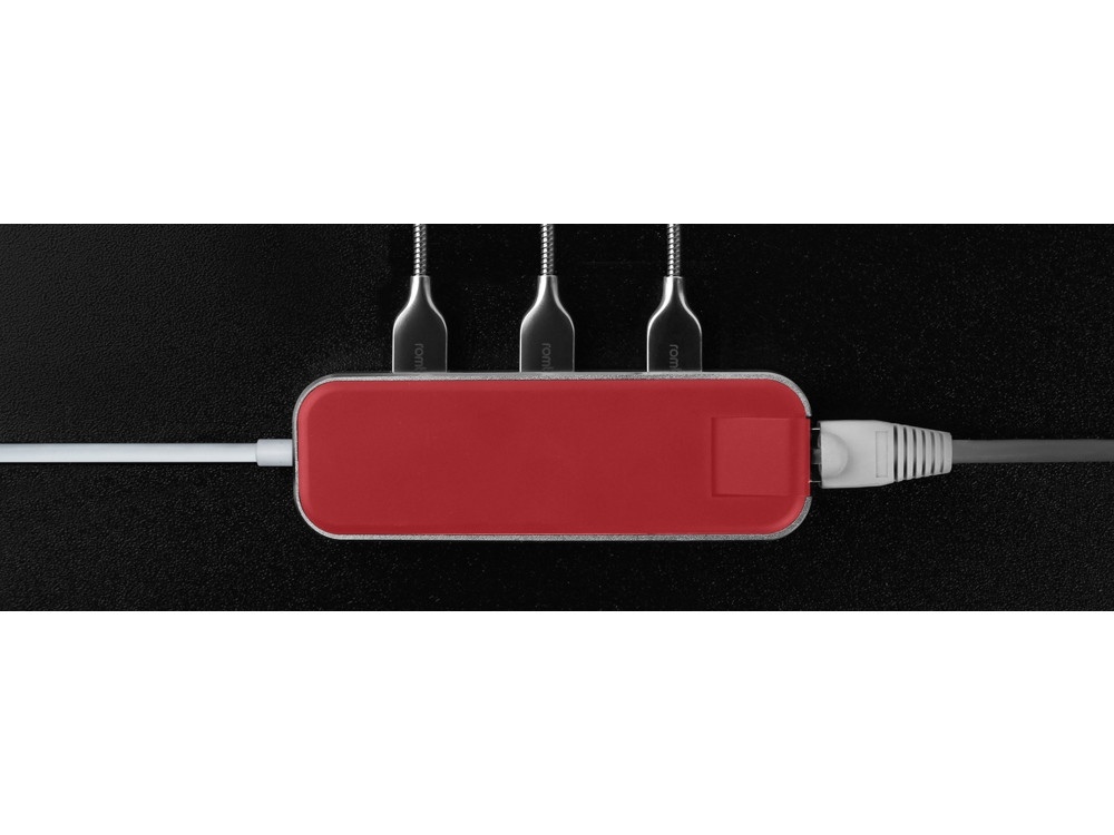Хаб USB Rombica Type-C Chronos Red - фото 9 - id-p90870044