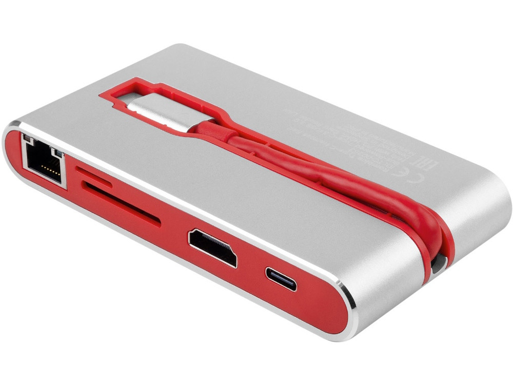 Хаб USB Rombica Type-C Hermes Red - фото 3 - id-p90870047
