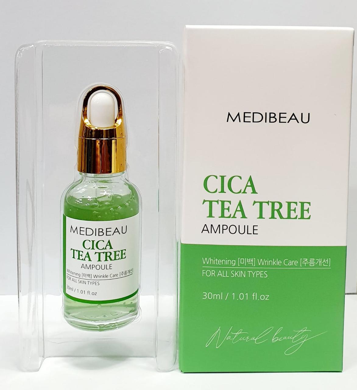 MEDIBEAU Сыворотка с Центеллой и Чайным деревом CICA TREE AMPOULE / 30 мл. - фото 1 - id-p90882142