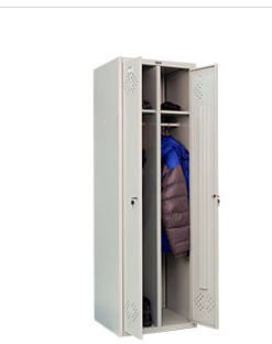 Металлический шкаф для одежды Практик LS-21 - фото 1 - id-p65928189