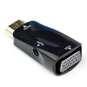 С HDMI на VGA конвертер/переходник , аудио-видео белый/чёрный