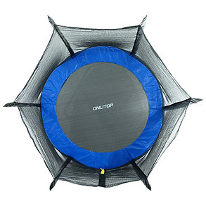 Батут каркасный 10 ft, d=305 см, с внешней защитной сеткой, синий, фото 2