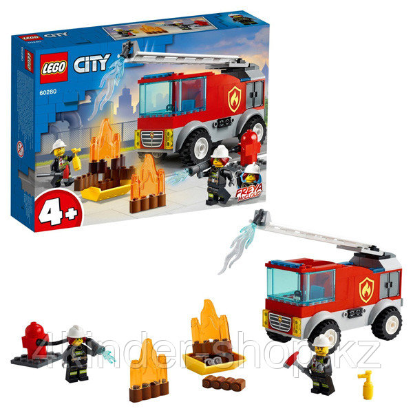 LEGO City 60280 Конструктор ЛЕГО Город Пожарная машина с лестницей - фото 1 - id-p90934435