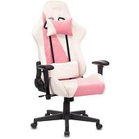 Кресло игровое Zombie VIKING X Fabric белый/розовый с подголов. крестовина пласт.