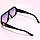 Солнцезащитные очки с фиолетово розовыми стеклами с широкой черной дужкой YSL 3010, фото 10