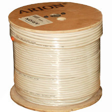 Коаксиальный кабель ARION RG6 690 белый по 305 м