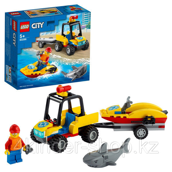 LEGO City 60286 Конструктор ЛЕГО Город Great Vehicles Пляжный спасательный вездеход - фото 1 - id-p90935549